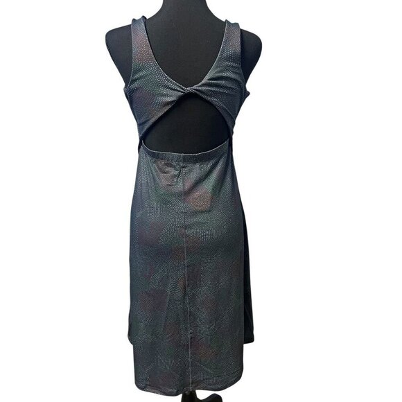 PRANA SKYPATH DRESS, BUILD IN BRA, FLARE STRETCH, TWIST OPEN BACK, MID LENGTH ME - Picture 3 of 6